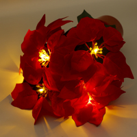 Guirlande lumineuse LED 2025 pour pot de fleurs artificielles - Artisanat de luxe fait main, cadeau d'anniversaire, soins personnels, chambre à coucher, table de chevet