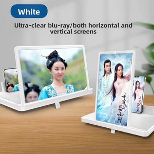 Loupe d'écran de téléphone 3D HD 12 pouces avec télécommande/haut-parleur, grossissement 2-4X, anti-lumière bleue, support mains libres pour films/TikTok/appels vidéo - Product Image 3