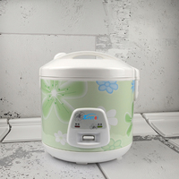 Cuiseur à riz électrique multifonction AMD avec minuterie mécanique, revêtement antiadhésif, acier inoxydable, capacité 1,1-2L, fonction maintien au chaud, usage domestique