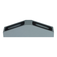 Lampe murale d'extérieur étanche en aluminium pour couloir d'hôtel, design triangulaire trapézoïdal, LED pour fenêtre et cadre de porte