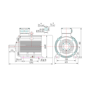 High Demand Products 50kW 200rpm Low Rpmp Magnet Alternator Magnet <b>Generator</b> Low Rpm YGDLF-50 Magnet <b>Generator</b> Low Rpm - Product Image 4