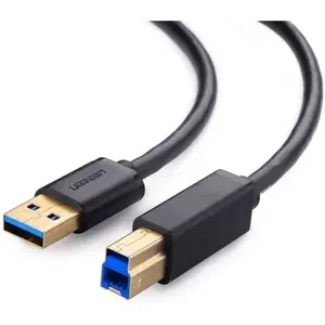 Cable de Impresora USB 3.0 Ugreen de 2 Metros, Macho A a Macho B, Cable de Datos Blindado de Cobre Puro para Apple, Dell, Lenovo, Huawei, Microsoft, Windows, Mac B - Product Image 1