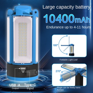 ไฟทำงาน LED แบบพกพาสำหรับใช้งานกลางแจ้ง แบตเตอรี่แบบชาร์จได้ OEM สว่างพิเศษอเนกประสงค์ ใช้งานได้นาน พร้อมขาตั้งแบบยืดหยุ่นสำหรับตั้งแคมป์ - Product Image 2
