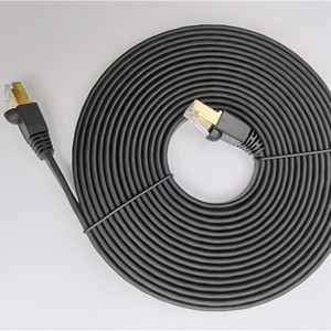 Cat8 Network <b>Cable</b> Pure Copper Shielded <b>RJ45</b> Connector 0.5M 1M Computer Data <b>Cable</b> Flat Design For 10 Gigabit Ethernet - Product Image 5