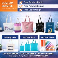 Sac fourre-tout en toile avec poignée en sangle colorée, logo personnalisé, réutilisable, écologique, sac de shopping en coton pliable pour la promotion