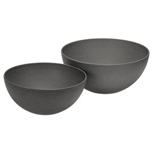 ชุดชามเสิร์ฟ MAGU Bowl ดีไซน์ธรรมชาติ สีดำด้าน จำนวน 2 ใบ - Product Image 1