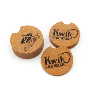 <b>Car</b> Cork <b>Coasters</b> with Custom Logo <b>Car</b> Cup Holder <b>Coasters</b> Eco-Friendly Absorbent Cup Holder Inserts for Vehicles & Promotions - Product Image 2