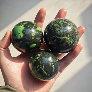 Wholesale Polished Natural <b>Crystal</b> Green Opal Sphere Healing Reiki Quartz <b>Ball</b> Home Decor Feng Shui - Product Image 4