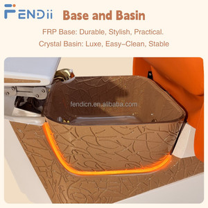 Poltrona Pedicure Elettrica Reclinabile di Lusso con Funzione Massaggio e Vasca Idromassaggio per Salone di Bellezza - Product Image 3