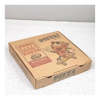Boîte à pizza en carton ondulé personnalisée avec logo imprimé, pour emporter, 12 pouces, 33x33 cm, boîte à pizza carrée en papier pour emporter