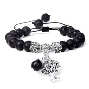 Nouveau bracelet en agate œil de tigre Daisy Fangys, corde tressée en gros, pendentif <span class=keywords><strong>Arbre</strong></span> de Vie, améthyste, bijoux, cry - Product Image 2