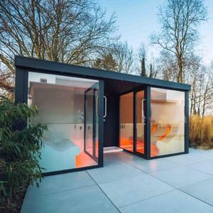Moderna Cápsula de Relajación para Jardín, <span class=keywords><strong>Sauna</strong></span> Exterior de Lujo y Casa de Hidromasaje, Cabaña de Spa Prefabricada de Madera, Retiro de Bienestar Resistente a la Intemperie - Product Image 1