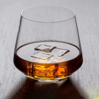 Verre à whisky moderne en cristal sans plomb, style nordique minimaliste, verre à eau transparent pour bar à domicile, cadeau