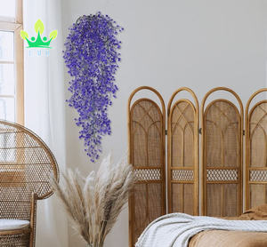 2 stuks kunstmatige hangende gras- en klimopbloemen voor thuis, tuin, kantoor, bruiloftdecoratie - levensecht met lange levensduur - Product Image 5