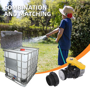 <span class=keywords><strong>Adaptateur</strong></span> d'irrigation de jardin S60x6, raccord de <span class=keywords><strong>robinet</strong></span> réducteur 2-1/8'', connecteur de réservoir IBC en polypropylène, tuyau d'eau lisse - Product Image 3