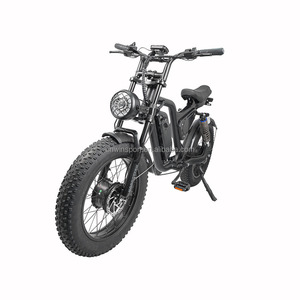 Vélo de montagne à suspension intégrale tout-terrain Fat Tire 20*4 avec moteur arrière R1, frein à disque, batterie au lithium 15Ah 1500W - Product Image 4