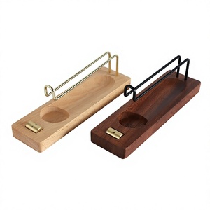 Brûleur d'encens en bois avec porte-bougie et bâtonnet en métal, design 2 en 1 pour l'aromathérapie - Product Image 1