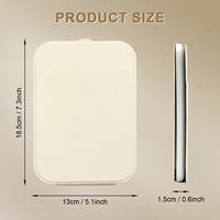 Miroir de maquillage portable pliable avec lumières LED, miroir cosmétique de voyage à intensité réglable, miroir de table rechargeable pour dortoir et bureau
