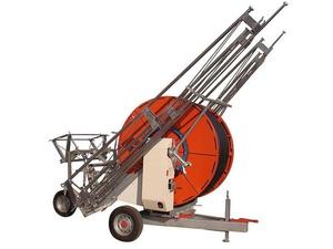 Kit de riego agrícola de carrete de manguera de metal duradero 75-300, tipo pluma de 20 - 50m con turbina resistente a la corrosión y potente - Product Image 5