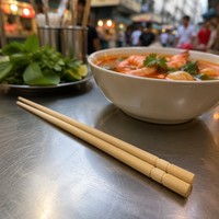 Baguettes jetables en bambou naturel écologiques pour fêtes de barbecue en plein air