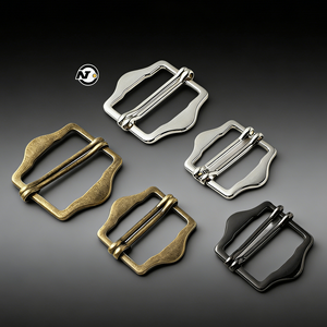 Boucles coulissantes métalliques personnalisées en gros pour ceintures, sacs et attaches de vêtements - Product Image 1