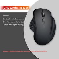 Logo personnalisé 2.4g USB + BT Souris silencieuse rechargeable sans fil pour ordinateur PC Bureau