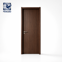 Porte en bois MDF mélaminé pour intérieur de villa, design de panneau personnalisé pour chambre, couloir, projets de rénovation de maison, taille personnalisable