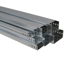 OEM ODM Grosir Industri Konstruksi Baja HDG Hot-DIP Galvanized Solid Bottom Cable Tray dengan Penutup untuk Pemasangan Kabel - Product Image 1