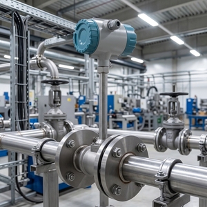 Débitmètre en acier inoxydable 316, haute précision, connexion à bride OEM - Product Image 3