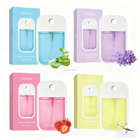 Spray désinfectant pour les mains en vrac, personnalisé avec logo, flacon en plastique de 30 ml, porte-clés, carte de crédit, mini voyage, rechargeable, emballage