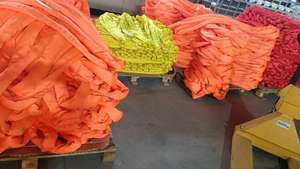 헤비 듀티 아이 투 아이 폴리에스터 1-20 톤 라운드 웨빙 리프팅 슬링 벨트 판매용 리프팅 - Product Image 4