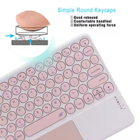 Keyboard Mini Portabel Nirkabel Laris Manis Dengan Touchpad