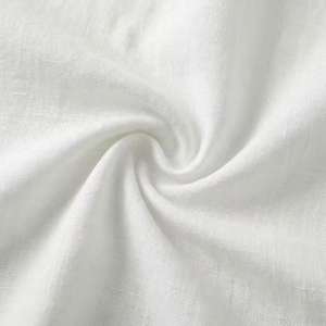 Nachhaltige, umweltfreundliche Leinenmischung, einfarbige Hose mit mittelhohem Bund, Kordelzug, Taschen und weitem Bein für Damen, atmungsaktive Sommer-Arbeitskleidung online - Product Image 4