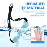 Blue Premium Home Gym Fitness Grip Cable Machine Attachements Poignées d'exercice ergonomiques avec sangles de haute qualité