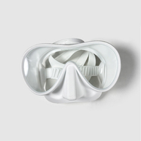 Masque de plongée à lentille unique grand angle, anti-buée, en verre trempé, en silicone, pour la plongée libre, la plongée avec tuba et la natation