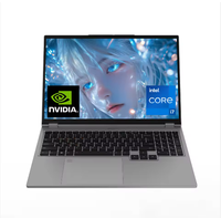 Ordinateur portable I7 de 15,6 pouces avec clavier rétroéclairé, grande capacité de batterie, i7-9750H+3050 DDR4 32+1 To SSD, vente en gros d'usine, marque privée