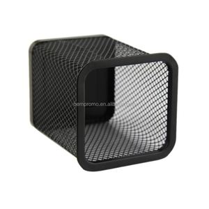 Black Metal <b>Mesh</b> Office Desk Set Organizer Made of Durable <b>Plastic</b> Material - Product Image 3