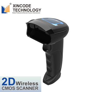 Escáner de código <span class=keywords><strong>QR</strong></span> 1D de mano Xincode Lector de código de barras inalámbrico 2D 2,4G Escáner de código de barras Lector de código <span class=keywords><strong>QR</strong></span> con cable USB para supermercado - Product Image 1