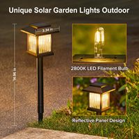 COYOLED lumière solaire de piquet de jardin lumière solaire de pelouse lumières solaires de piquet de jardin à LED lumières solaires piquet de capteur de mouvement
