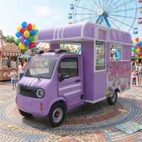 Chariot de vente de nourriture mobile multifonctionnel, tricycle électrique dédié aux opérations de marché nocturne