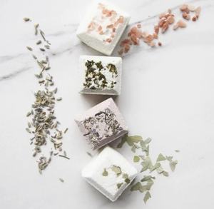 Cubos de Vapor para Ducha con Sal de Baño de Flores Secas de Eucalipto Orgánico de Lujo, Aromaterapia, Marca Privada Personalizada - Product Image 4