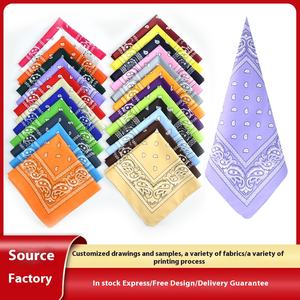 Foulard carré extérieur européen <span class=keywords><strong>américain</strong></span> Hip-Hop West Coast Polyester fleur de cajou avec Bandana d'impression numérique - Product Image 3