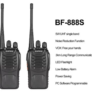 Mini talkie-walkie Baofeng Bf888s, 400-470mhz, portée de 5km, IP54, communication extérieure pour la construction et l'usage civil - Product Image 5