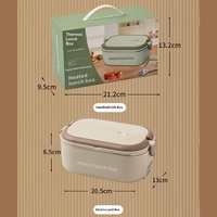 Boîte à lunch électrique à température constante, récipient intérieur en acier inoxydable 304, capacité de 1,11,2 L, sans eau nécessaire pour le bureau