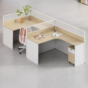 Conjunto de <span class=keywords><strong>Escritorio</strong></span> Simple Moderno de Roble <span class=keywords><strong>para</strong></span> 246 <span class=keywords><strong>Personas</strong></span>, Estación de Trabajo con Panel Divisor de Pantalla, Altura Ajustable, Cajones, <span class=keywords><strong>para</strong></span> Uso <span class=keywords><strong>en</strong></span> Edificios de Oficinas - Product Image 4