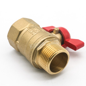Robinet à bille en laiton DN20 3/4 P130 Norme allemande pour utilisation avec l'eau - Product Image 4