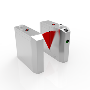 Système de contrôle d'accès de portail tourniquet à barrière à clapet pour piétons ODM/OEM avec reconnaissance faciale biométrique et lecteur de carte RFID - Product Image 4