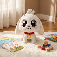 Peluche personnalisée, adorable chien de dessin animé, poupée en peluche, OEM ODM, faible MOQ, conception personnalisée pour les cadeaux d'enfants