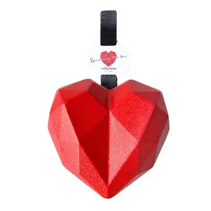 Romantic Red Color Candy Chocolate Storage Metal Box Small Jewelry Storage Gift Can Heart Tin