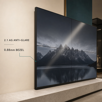 Mur vidéo LCD IPS Premium 49 pouces avec panneau 0,88 mm sans cadre, épissage sans soudure, 4K, luminosité 700 cd/m², affichage numérique pour exposition